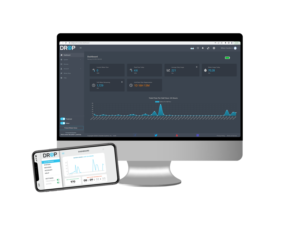 DROP App on a mobile device